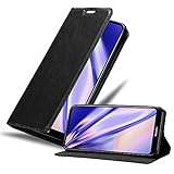 Cadorabo Hülle kompatibel mit Huawei Y6S aus Premium Kunst Leder Flip Klappbare Stoßfeste Magnetische [Standfunktion] [Kartenfächern] Cover Hülle für Huawei Y6S Tasche in Schwarz