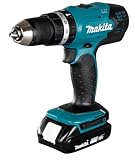 Makita DHP453RFE Akku-Schlagbohrschrauber 18V / 3,0 Ah, 2 Akkus + Ladegerät im Transportkoffer, Schwarz/Blau