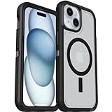 OtterBox Defender XT Hülle für iPhone 15 / iPhone 14 / iPhone 13 mit MagSafe, stoßfest, Ultra-robust, schützende Hülle, 5X getestet nach Militärstandard, Transparent/Schwarz