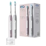 Oral-B Pulsonic Slim Luxe 4900 Elektrische Schallzahnbürste/Electric Toothbrush, Doppelpack 2 Aufsteckbürsten, 3 Putzmodi für Zahnpflege und gesundes Zahnfleisch, Designed by Braun, platinum/rosegold