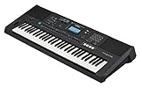 Yamaha PSR-E473 Digital-Keyboard, schwarz – Tragbares, vielseitiges Digital-Keyboard mit 61 anschlagdynamischen Tasten