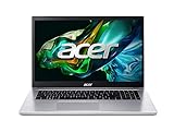 Acer Aspire 3 (A317-54-55PD) Laptop | 17,3" FHD IPS Display | Intel Core i5-1235U | 16 GB RAM | 512 GB SSD | Intel Iris Xe Grafik | Windows 11 | QWERTZ Tastatur | Silber