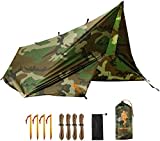 FREE SOLDIER Tarp Wasserdicht 3m x 3,2m Tarp Ultraleicht Zeltplanen UV Schutz Camping Sonnensegel Zelt Freien Multifunktionales Große Tarp für Camping, Wandern, Outdoor-Aktivitäten Extra breit