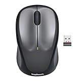 Logitech M235 Kabellose Maus, 2,4 GHz mit USB-Unifying-Empfänger, 1000 DPI Optical Tracking, 12 Monatige Batterielaufzeit, Kompatibel mit PC, Mac, Laptop und Chromebook - Grau