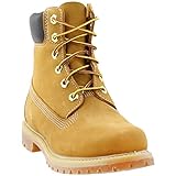 Timberland Damen 6 Inch Premium Waterproof Stiefel, Gelb (Wheat Nubuck), 38.5 EU