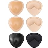 BALIWELL BH-Pads, klebriger Push-Up-BH, Silikon, selbstklebende Brustlift-Polsterung für Damen, Badeanzüge, Bikini-Kleid, A-b (2 Beige, 1 Schwarz), Klein