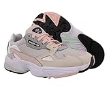 adidas Damen Falcon W Fitnessschuhe, Ftwwht Cbrown Greone, 40 EU