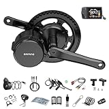 Bafang Mittelmotor 36V 250W BBS01B Ebike Umbausatz Elektrofahrrad Kit mit Optionales Ebike Display,Elektrofahrrad Umbausatz Motor für BB68mm, EKD01 Bluetooth Anzeige