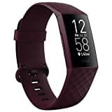 Fitness-Tracker Fitbit Charge 4 mit GPS, Schwimmtracking & bis zu 7 Tage Akkulaufzeit, Palisander, 1er Pack