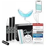 Hochwertiges Teeth whitening kit von UniqueSmile - Testsieger 2023 - All in One Bundle für Zahnaufhellung & weiße Zähne|Zahn Bleaching Set (Basic-Set)