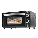 Cecotec Tischofen Bake&Toast 1090 Black, 10 L, 1000 W, 60-Minuten-Timer, Temperaturregelung bis zu 230ºC, Backblech, Grillrost und Zange mit Griff