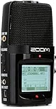 Zoom H2n Handy Recorder, 5 integrierte Mikrofone für X/Y und Mid-Side 2/4-Spur Stereo und Surround-Aufnahmen, für Live-Musik, Podcast, Streaming, Content, Recording, schwarz