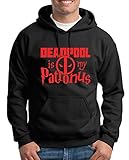 TShirt-People Deadpool is My Patronus Kapuzenpullover Herren Hero Comic 4XL Schwarz