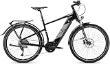 HEPHA E-Bike Trekking 7 Long Range, Elektrofahrrad 708Wh Akku (bis zu 200KM), 80Nm Mittelmotor Pedelec, 10-Gang, APP, Unisex, 27,5 Zoll(Highstep, Schwarz, L-52cm)