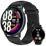 Smartwatch Herren Damen mit Telefonfunktion - 1,32" Touchscreen Fitnessuhr, IP68 Wasserdicht Sportuhr, Herzfrequenz/SpO2/Schlafmonitor/Schrittzähler/DIY-Zifferblatt Smart Watches für iOS Android