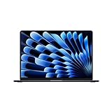 Apple 2024 15" MacBook Air Laptop mit M3 Chip: 15,3" Liquid Retina Display, 16 GB gemeinsamer Arbeitsspeicher, 512 GB SSD Speicher, beleuchtete Tastatur, 1080p FaceTime HD Kamera, Mitternacht