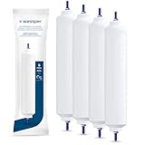 Wessper Kühlschrank Wasserfilter Ersatz für Samsung Side By Side, LG, AEG, HAIER, Whirpool, DA29-10105J, HAFEX/EXP, DA99-02131B, WSF-100, EF9603, USC-100, 4 Stück