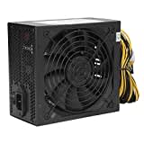 Bewinner 2000 W Mining Netzteil, PC Netzteil mit Geräuscharmer Rauschunterdrückung, Miner Netzteile, 50 Hz, 60 Hz, 20 A, Niedrige Welligkeit, Energieeffizient für Desktop Computer