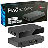 MAG 540w3 Original Infomir & hb-digital 4K Set Top Box Multimedia Player Internet TV Receiver UHD 60FPS 2160p@60 FPS HDMI 2.1 4K- und HEVC-Unterstützung USB3.0 ARM Cortex-A35 + HDMI Kabel