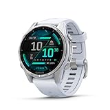 Garmin fēnix 8 43mm – hochwertige Multisport-Smartwatch mit 1,3" AMOLED Touch-/Tastendisplay, Taschenlampe, TOPO-Karten, über 80 vorinstallierte Sport-Apps, Telefonie, Music Pay