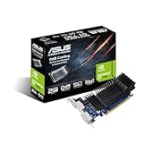 ASUS GeForce GT 730 2GB GDDR5 Low-Profile-Grafikkarte (0dB Passivkühlung, GPU Tweak II, 1x VGA, 1x DVI, 1x HDMI, GT730-SL-2GD5-BRK)