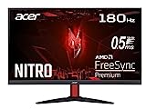 Acer Nitro KG272S3 Gaming Monitor 27 Zoll (69 cm Bildschirm) Full HD, 180Hz, bis zu 0.5ms (GTG), 2xHDMI 2.0, DP 1.2, FreeSync Premium, Schwarz, ‎UM.HX2EE.301