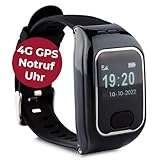 tellimed Solino PRO 4G GPS Senioren Notruf Uhr mit Telefonfunktion, SIM Slot & ohne ABO - Einfache Bedienung & maximale Sicherheit - Seniorenuhr mit Notrufknopf für Senioren & Erwachsene