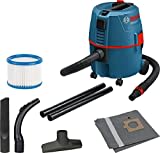 Bosch Professional Nass-/Trockensauger GAS 20 L SFC (inkl. Grobschmutzdüse, Fugendüse, Entsorgungsstaubsack, 1x Flachfilter, Luftreguliergriff, Universaladapter, 2x Absaugrohr, Universalschlauch)