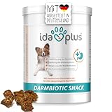 Ida Plus Darmbiotic Snack – Probiotika zur Darmsanierung für den Hund + Präbiotika Darmflora aufbauen nach Durchfall - gesunde Darmbakterien - Verdauungssnack für Hunde - Regulierung Verdauung - 440g