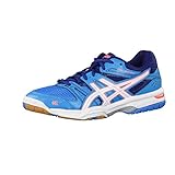 Asics Damen Gel-Rocket 7 Volleyballschuhe, Blau (Blue Jewel/White/Flash Coral)