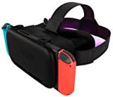 Orzly VR Brille für Nintendo Switch/Switch OLED Konsole Modell fur 3D Virtual Reality Headset Spiele Zubehör Set- Geschenkbox-Edition Schwarz