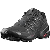 Salomon Speedcross 5 Herren Trail Running Schuhe, Grip, Stabilität, Passform, Black, 44