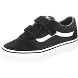 Vans Unisex Baby Ward Sneaker, Schwarz ((Suede/Canvas) Black/White Iju), 22 EU