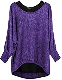 Emma & Giovanni - Oversize Pullover (2 Stück) - Damen (L-XL, Violett)