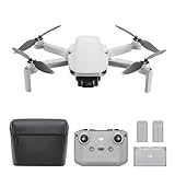 DJI Mini 2 SE Fly More Combo, leichte und faltbare Mini-Kameradrohne mit 2.7K Video, intelligenten Modi, 10 km Videoübertragung, 31 min Flugzeit, unter 249 g, einfach zu bedienen, zusätzliche Akkus