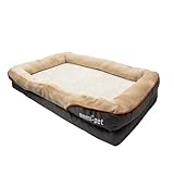 Emmi-pet Orthopädisches Hundebett sehr große Hunde - 120x85x25cm, waschbares Hundesofa ideal nach langem Tag voller Spaß & Action I Passt Sich optimal an die Körperform an