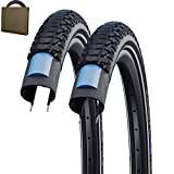 Schwalbe Marathon Plus Tour Reifen 28x2.15 | 55-622 HS619 Reflex Unplattbar [ Set 2 Stück ]