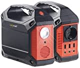 revolt Solar Konverter: Powerstation & Solar-Generator, 155 Wh, 230 V, 12 V, USB, 180 Watt (Mobile Steckdose, Solar Konverter und Powerbank, Inverter Powerbank)