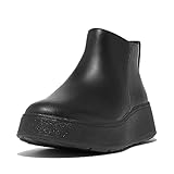 Fitflop Damen F-Mode Leder Stiefelette, Schwarz, 43 EU