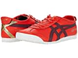 Onitsuka Tiger - Unisex Mexico 66 Schuhe, 40.5 EU, Fiery Red/Deep Mars