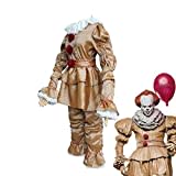 Pennywise Kostüme, Pennywise Halloween Kostü , Clown Kostü IT Cosplay Outfit, It Movie Kapitel 2 Pennywise Cosplay Kostü , Verkleidung für Halloween Karneval Party Horror Cosplay,S-3XL