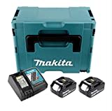 Makita Power Source Kit Li 18V mit 2x BL1860B Akku 6,0Ah + DC18RC Ladegerät (199480-6) + Makpac