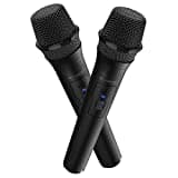 Lioncast Wireless Mikrofon 2er Set für Playstation 5 / PS5 / PS4, PC, Wii, Xbox, Nintendo Switch, Doppelpack kabellos für Karaoke Let's Sing, Voice of Germany, SingStar, Zubehör