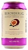 Rekorderlig Premium Swedish Cider Passionfruit 4.5% vol., 24er Pack (24 x 0.33 l) EINWEG