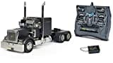 TAMIYA 56356 1:14 RC Grand Hauler Matte Black Edition - LKW Bundle inklusive Fernsteuerung (FS Reflex Stick II 2.4 GHz 6CH), RC-Truck, fernsteuerbarer LKW, Modellbau, Bausatz, Lastwagen