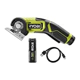 RYOBI 4 V USB-LITHIUM Akku-Schneidegerät RCT4-120G, 6,4 mm Schnittkapazität, inkl. 1 x 4 V 2,0 Ah Akku und USB-C Ladekabel