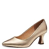 MARCO TOZZI Damen Pumps Spitz Vegan, Gold (Gold), 38 EU