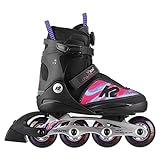 K2 Skates Mädchen Inline Skates CHARM BOA ALU, black - pink, 30F0120.1.1.L