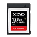 INDMEM 128GB XQD Card 5X Tough MLC XQD Flash Memory Card High Speed G Series (Read 440MB/s and Write 400MB/s)