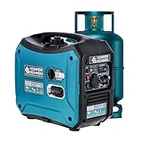 Könner & Söhnen KS 2000iG S LPG/Petrol Inverter Generator Gas Power Generator 2000 W, 1 x 16 A (230 V), ECONOMY Mode, Inverter Generator, Petrol Quiet, Euro V